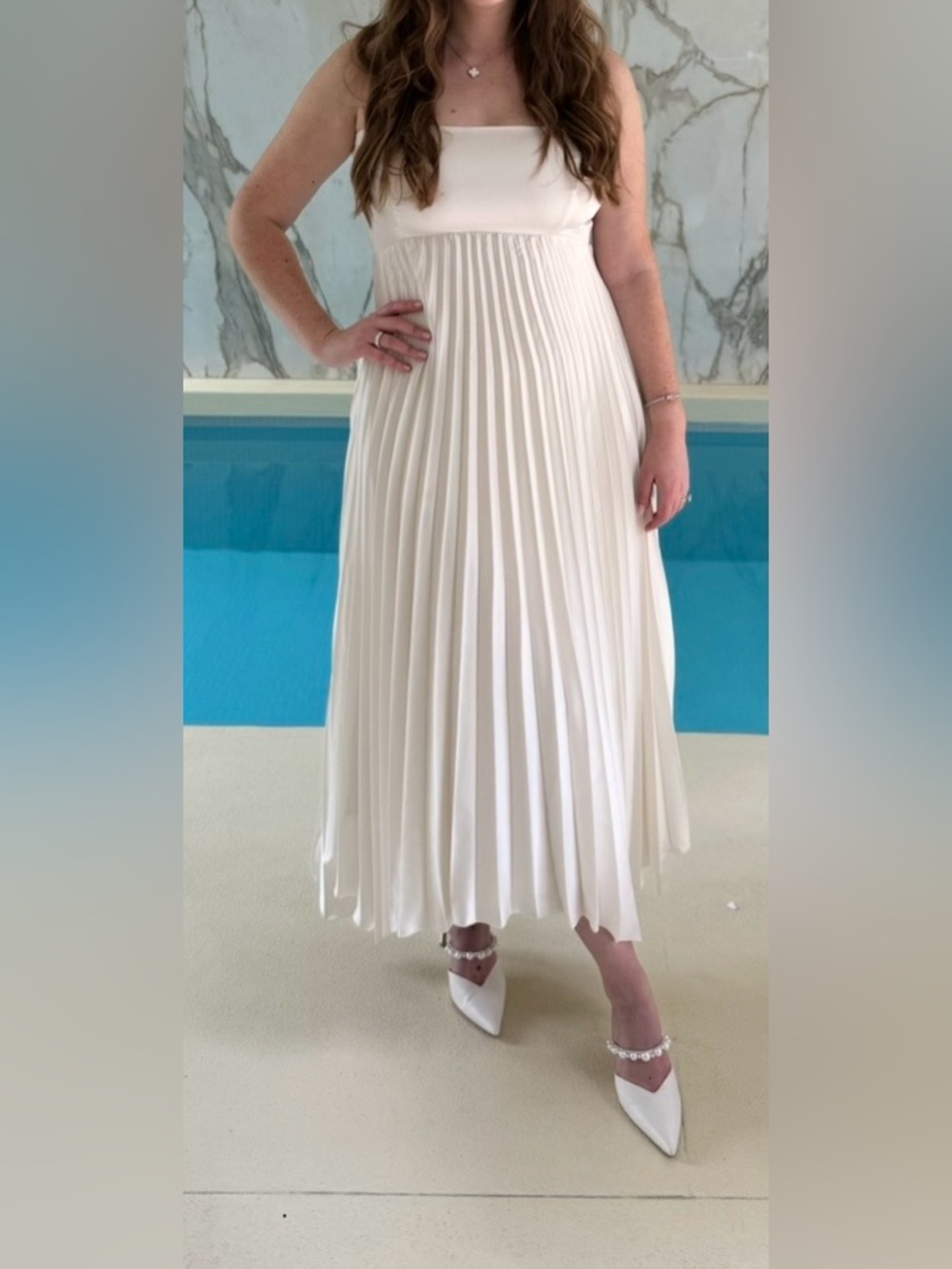 Abercrombie Pleated Midi Dress